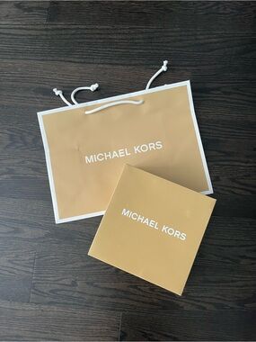 New Michael Kors Paper Box & Paper Bag